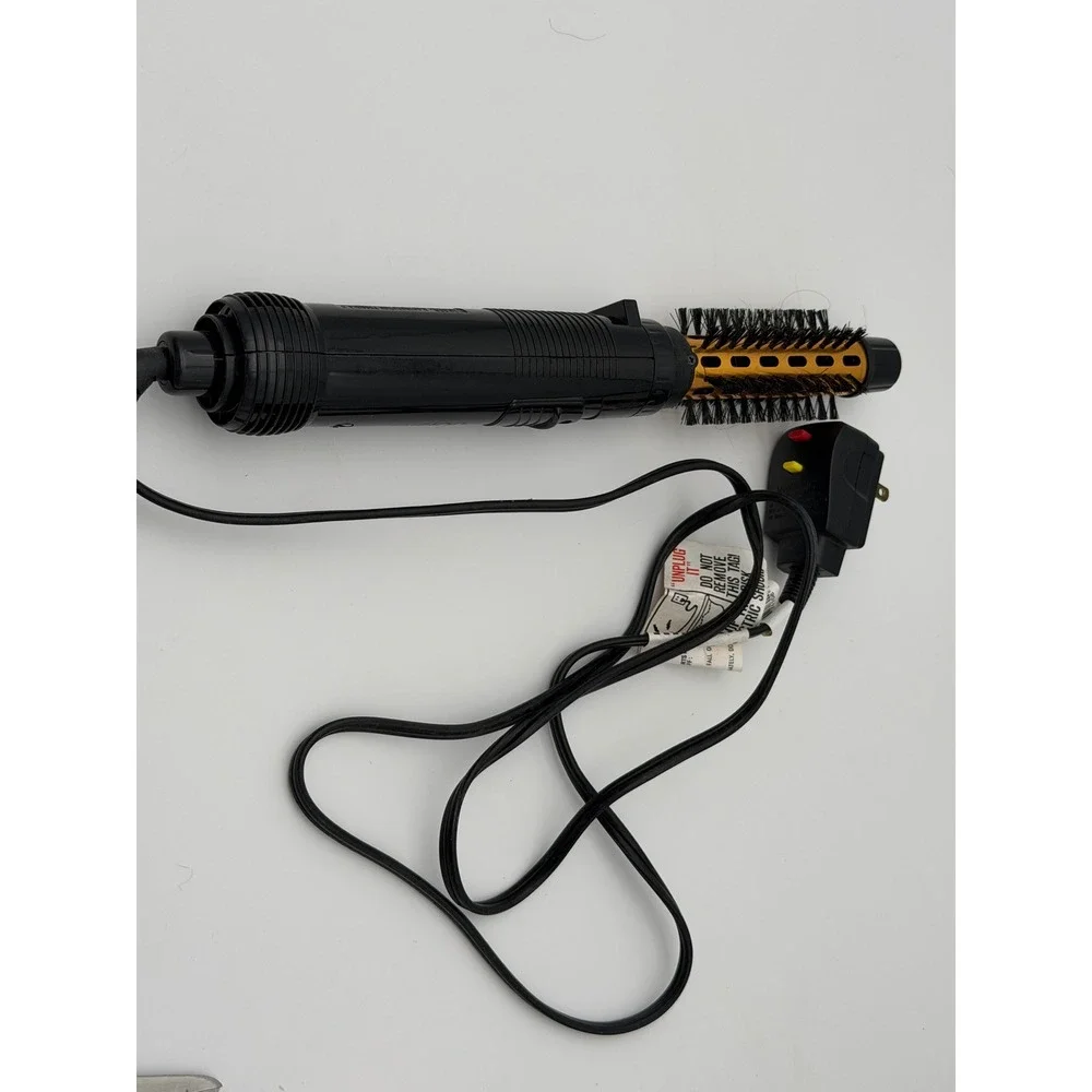 Conair Hot Air Styling Brush Dual Voltage Black Gold 0.75 Inch CD160WTC 300W‎